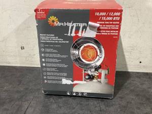 lot 713 image: Mr. Heater 15,000 BTU Single Tank Top Heater with Spark Ignition