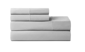 lot 112 image: Hotel Style 4-Piece 600 Thread Count Gray Egyptian Cotton Adult Bed Sheet Set, King - Deep Pocket
