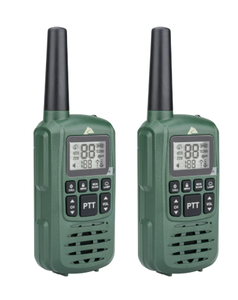 lot 115 image: LOT OF 2 Ozark Trail Two Way Walkie Talkie, IPX4, 22 Channel, Green, 2 Pack