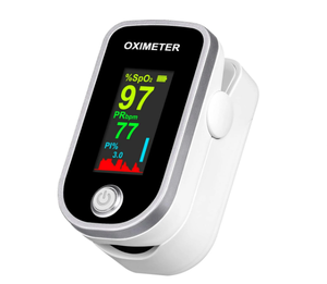 lot 241 image: LOT OF 2 Pulse Oximeter Fingertip - Oxygen Meter Finger Pulse Oximeter - Blood Oxygen Saturation Monitor with Heart Rate and Fast Spo2 Reading, Pulse Ox with TFT Screen, Lanyard (Not include Batteries)