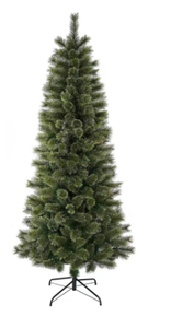 lot 369 image: 7 Unlit Artificial Brighton Cashmere Christmas Tree with Tree Stand, by Holiday Time