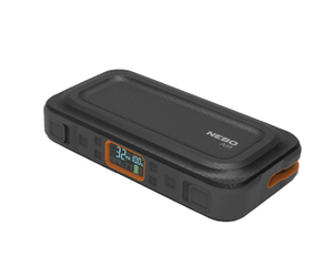 lot 389 image: NEBO 4-in-1 Assist Air Jump Starter, Portable Car Battery Charger, Emergency USB Power Bank with Tire Pump, Interchangeable Air Nozzles, 310 Lumen Floodlight