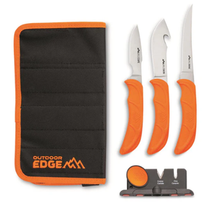 lot 397 image: Outdoor Edge WildLite Knives  Sharpener  Roll Pack