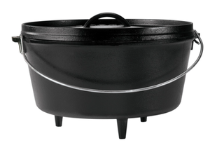 lot 711 image: 10 Inch  5 Quart Cast Iron Deep Camp Dutch Oven
