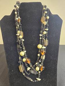 lot 105 image: Collection of Lia Sophia Multi-Strand Necklaces - display not inc