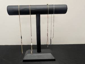 lot 116 image: Set of 5 Avon Jewelry Pieces including Necklaces and Bracelets - display not inc