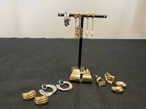 lot 152 image: Collection of Designer Clip-On Earrings in Various Styles - display not inc