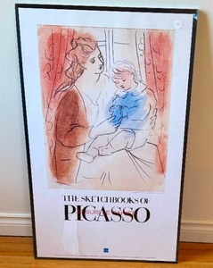 lot 33 image: Picasso Sketchbook Drawing #76 Framed Poster
