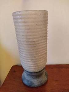 lot 116 image: Stone Based Glass Hurricane Style Lamp