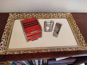 lot 124 image: Vanity Tray wVintage Lighters 
