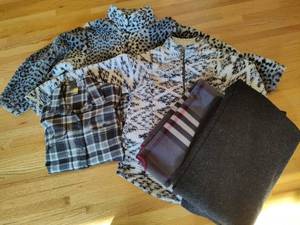 lot 178 image: Ladies Casual Jackets, Eddie Bauer Shirt & Wraps (Small)
