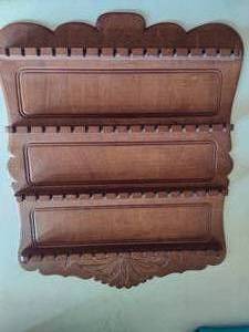 lot 248 image: Wood Collectible Spoon Holder