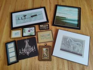 lot 250 image: Asst Lot of Framed Art