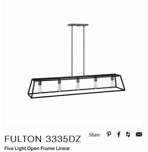 lot 201 image: Hinkley Lighting Fulton Light Fixture