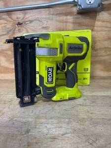 lot 57 image: RYOBI P321 ONE 18V 18-Gauge Cordless AirStrike Brad Nailer (Tool Only) - D139