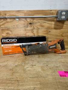 lot 66 image: RIDGID R8647B 18V Brushless Cordless Reciprocating Saw (Tool Only) - C169