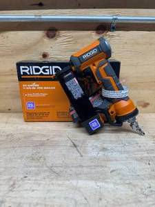 lot 82 image: RIDGID R138HPF Pneumatic 23-Gauge 1-38 in. Headless Pin Nailer with Dry-Fire Lockout - C139