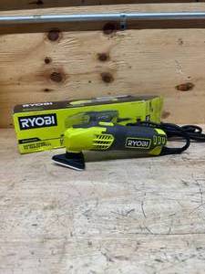 lot 91 image: RYOBI DS1200 0.4 Amp Corded 2-78 in. Detail Sander - C59