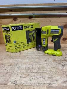 lot 95 image: RYOBI PCL310B ONE 18V Cordless Airstrike 23-Gauge Pin Nailer (Tool Only) - C159