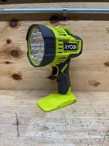 lot 100 image: RYOBI PCL661B ONE 18V Cordless LED Spotlight (Tool Only) - C60