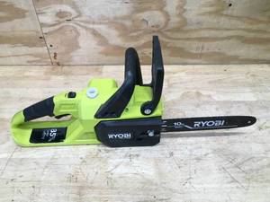 lot 31 image: RYOBI ONE HP 18V Brushless 10 in. Battery Chainsaw Model # P2502 - Tool Only