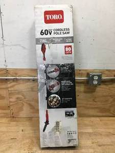 Toro 60V Cordless Pole Saw Model with 2Ah Battery and Charger # 51870