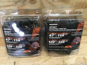 lot 114 image: Lot of 2 - Keeper Adjustable Cargo Net