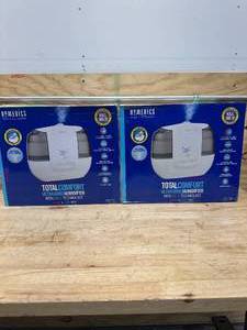lot 135 image: HOMEDICS Lot of 2 Total Comfort Ultrasonic Humidifiers