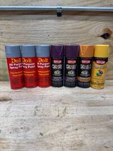 lot 149 image: LOT OF KRYLON  DO IT Spray Paint and Primer