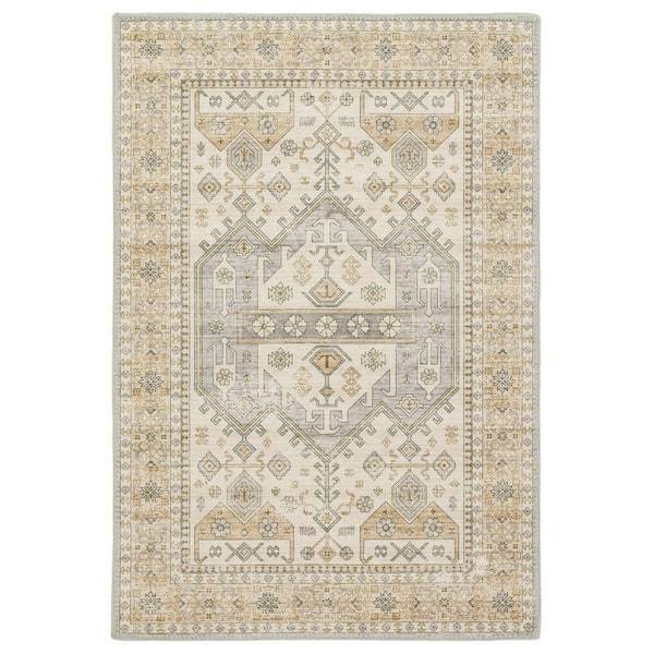 lot 69 image: Home Decorators Collection Harmony Sand Doormat 2 ft. x 3 ft. Indoor Machine Washable Scatter Rug