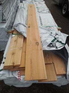 lot 13 image: 1 x 10 Western Red Cedar Bevel Shiplap Siding - 600 Linear Feet