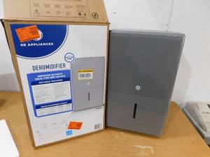 GE 50-Pint Dehumidifier with Built-in Pump for Basement, Garage or Wet Rooms up to 4500 sq. ft. in Grey, ENERGY STAR