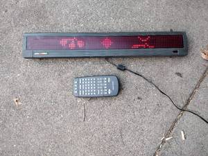 lot 59 image: Remote control LED sign
