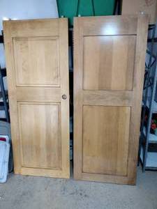 lot 144 image: Large wood doors