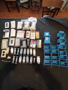 lot 113 image: Electrical outlet parts