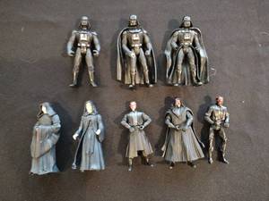lot 65A image: Vintage 90s Star Wars Darth Vader, Darth Sidious, and Darth Maul