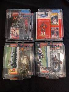 lot 83 image: 3 Collectible Michael Jordan figures