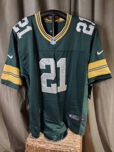 lot 50 image: New Woodson #21 GB Packers Nike On-field NFL jersey size 48