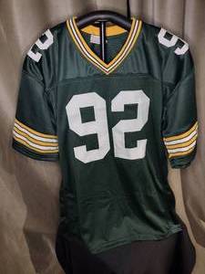lot 51 image: New White #92 GB Packers mesh jersey size XL