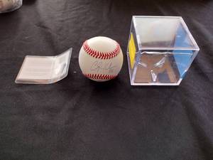lot 38 image: Clayton Kershaw signed baseball certified