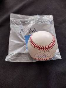 lot 126 image: A-Rod singed baseball