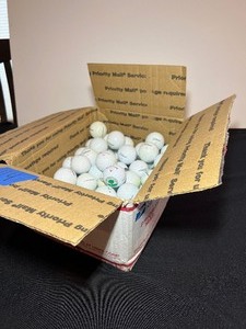 lot 114 image: 79 golf balls