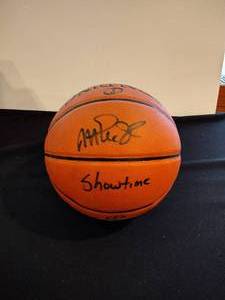 Magic Johnson signed basketball PSA DNA certified
