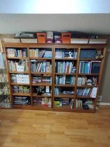 lot 178 image: Vintage wood book shelves