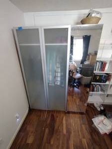 lot 191 image: IKEA wardrobe closet with mirror