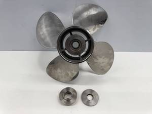 lot 24 image: Solas 4553-140-20 HR Titan 4 Stainless Steel 4-Blade Propeller - RH, 14 Diameter x 20 Pitch