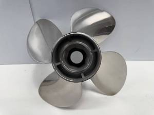 lot 28 image: SOLAS Rubex HR4 Stainless 13 x 17 RH 9453-130-17 boat prop - dinged blade