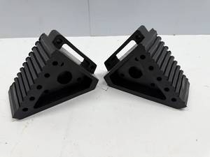 lot 94 image: Extreme Max Heavy-Duty Solid Rubber Wheel Chock with Handle 5001.5772