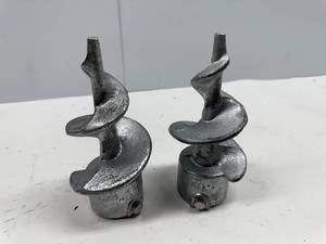 lot 112 image: Extreme Max Galvanized Auger Foot for Dock Post - 1-12, Set of 2 - 3006.6835