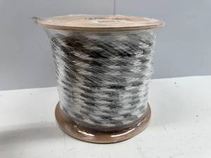 lot 117 image: Solid Braided Poly Rope - BlackWhite - 58 inch x 140 feet - SBP-58140BW